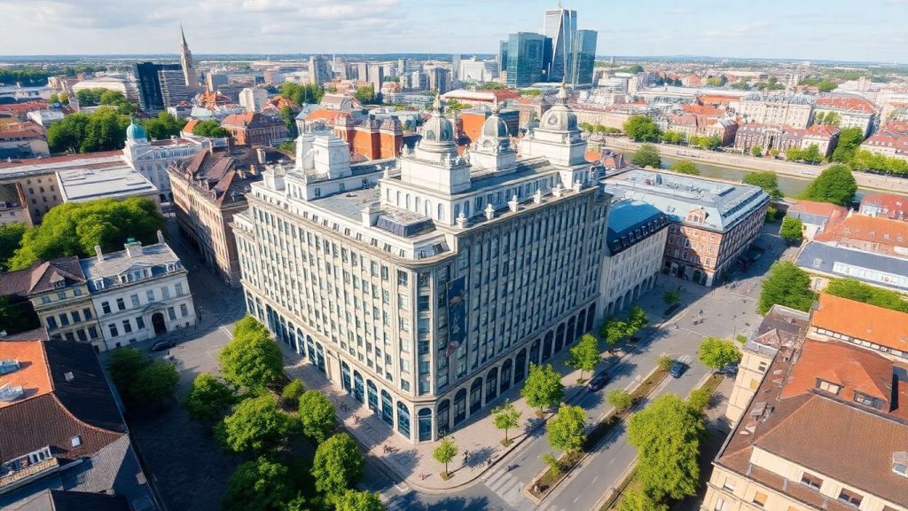 Zentrale Hotels in Frankfurt am Main mit Skyline